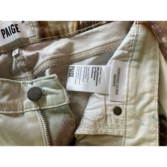 NWOT PAIGE Jeans Verdugo Ultra Skinny Green Gemstone Size 26 - Picture 8 of 12